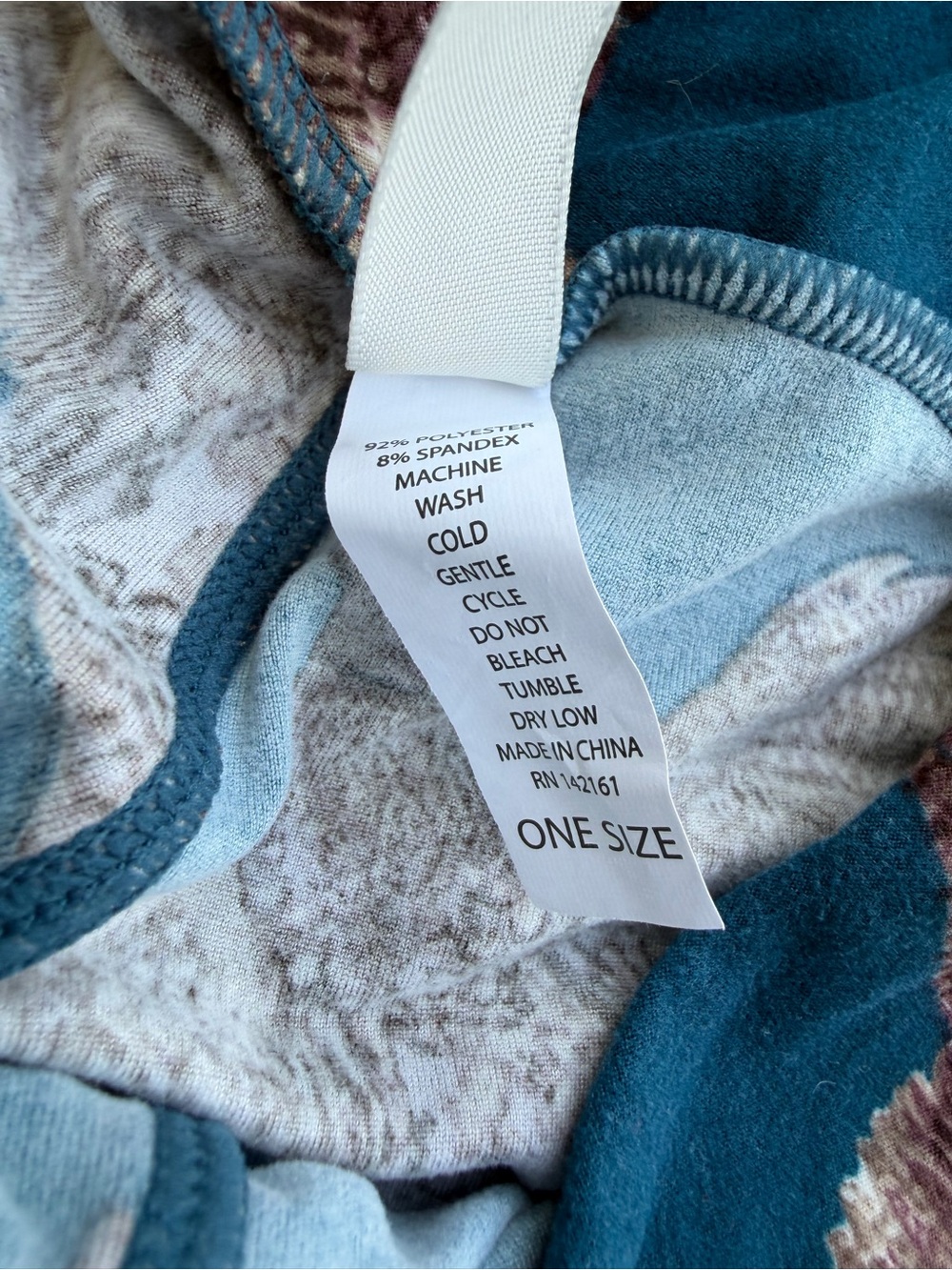 LulaRoe Women Teal Bird-Print Leggings - Picture 4 of 4